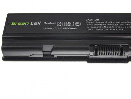 Заменска Green Cell батерија PA3534U-1BRS компатибилна за Toshiba Satellite A200 A300  4400 mAh |/ 10.8V (11.1V) |