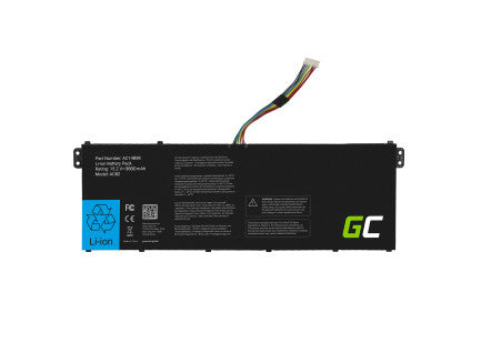 Предна страна на Green Cell батерија AC14B3K AC14B8K за Acer aspire 5, Swift 3, Spin 3  - itrade.mk